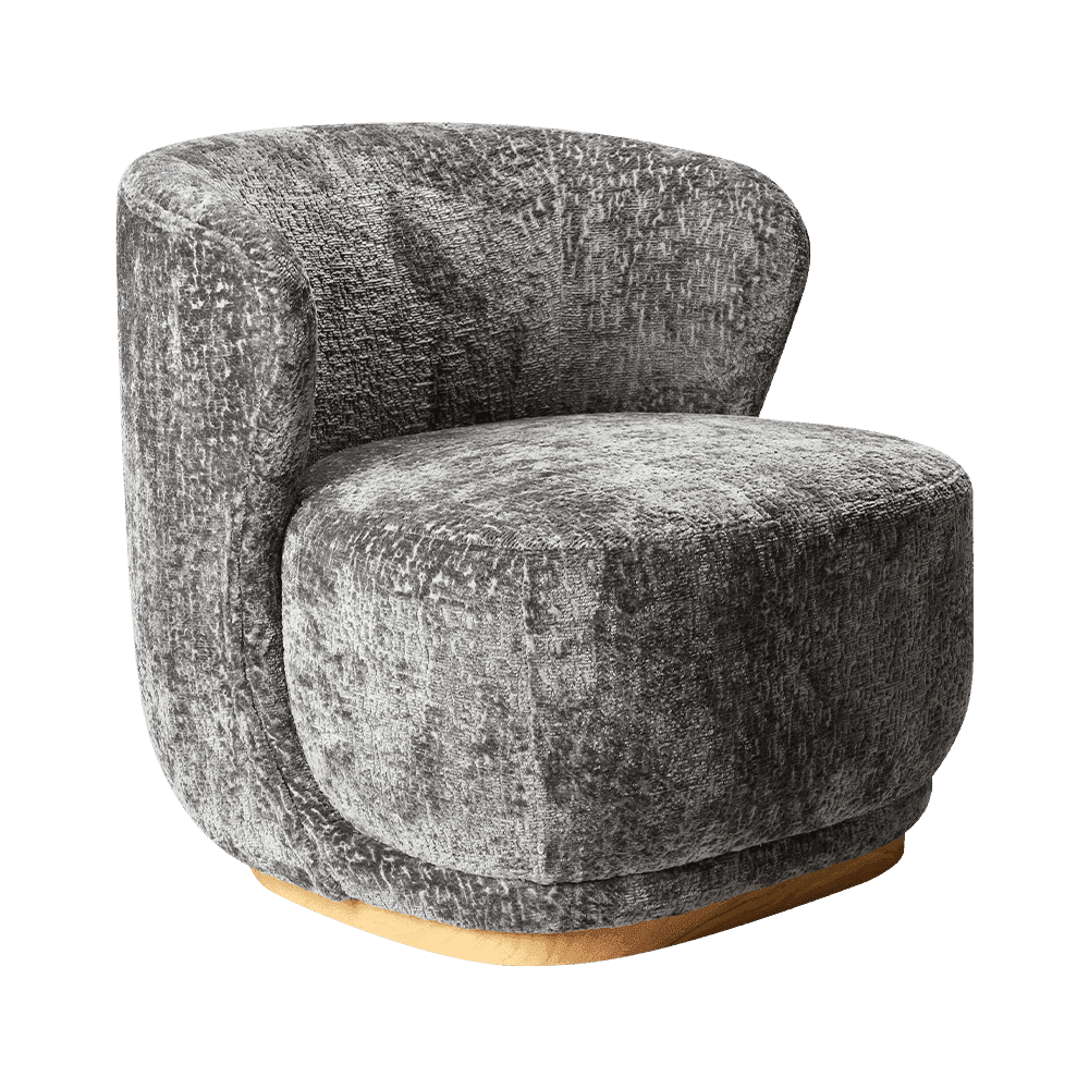 Chaise de repos gris éponge