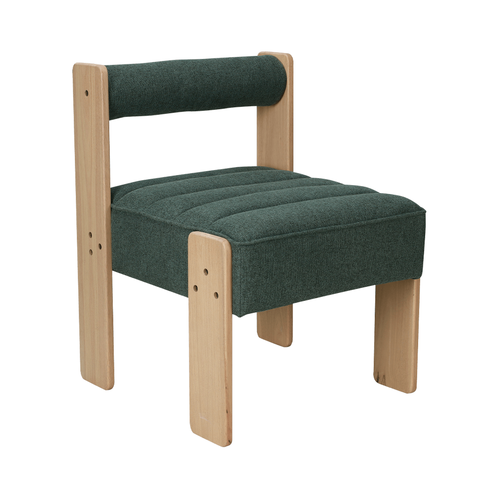 Chaise à manger en bois en caoutchouc