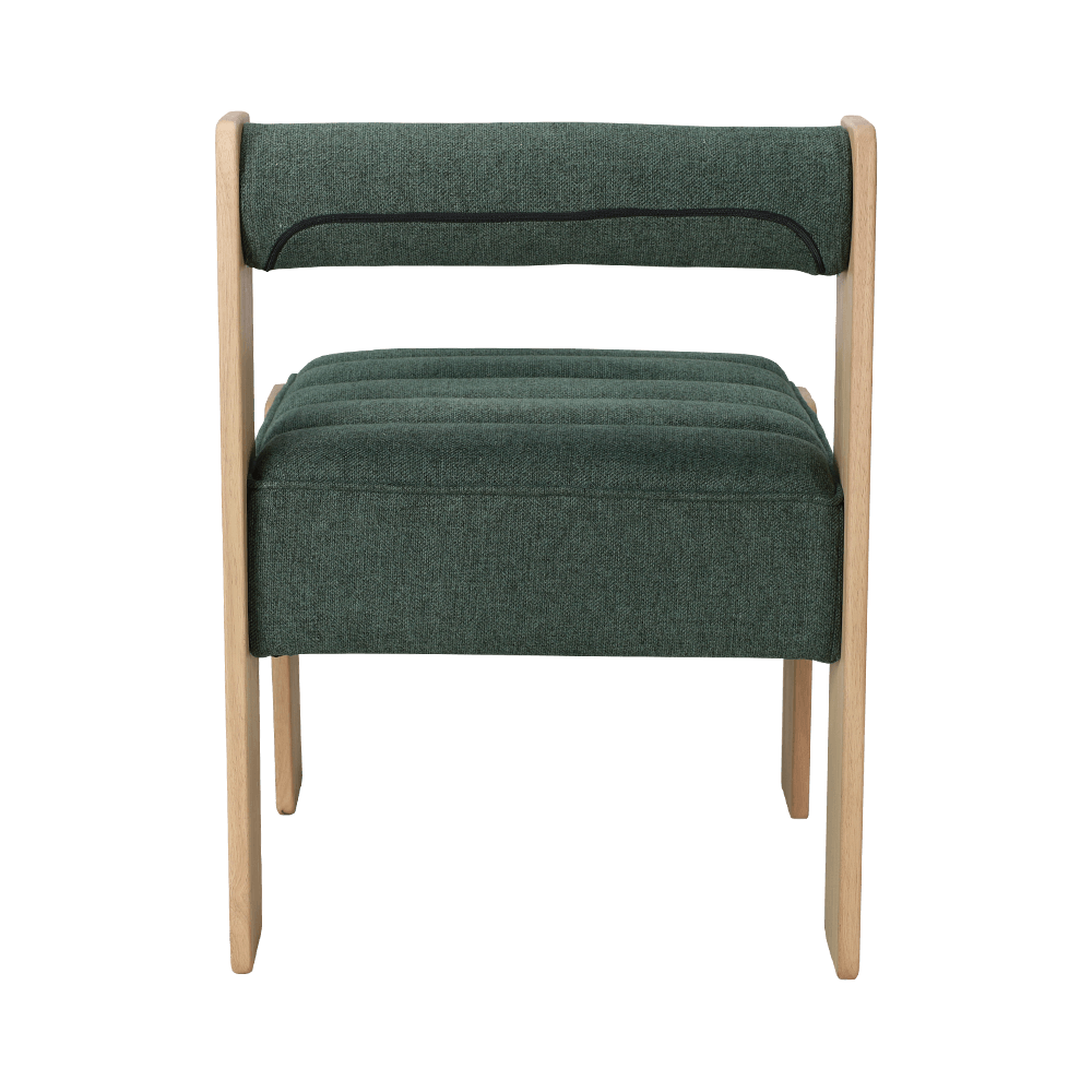 Chaise à manger en bois en caoutchouc