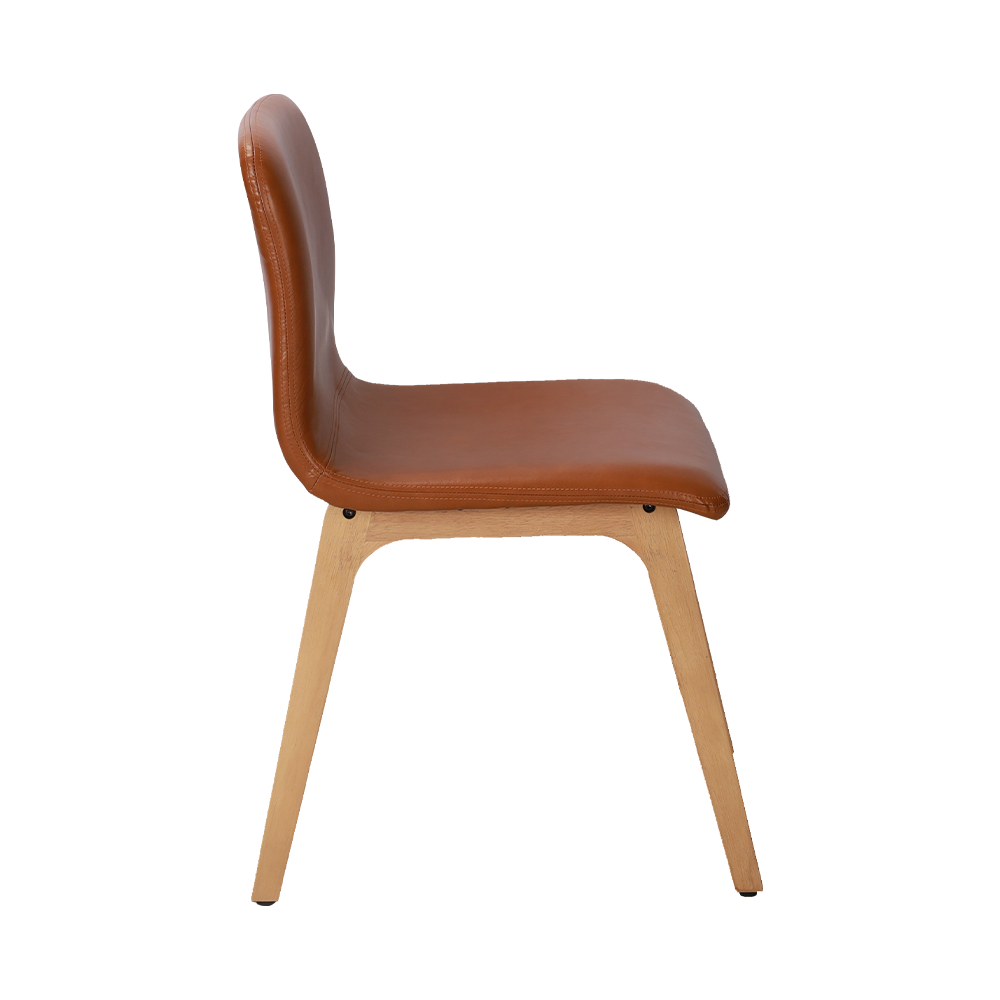 Chaise de salle à manger en bois massif marron Bentwood