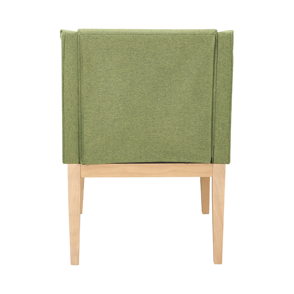 Chaise à manger en bois massif avec accoudoirs