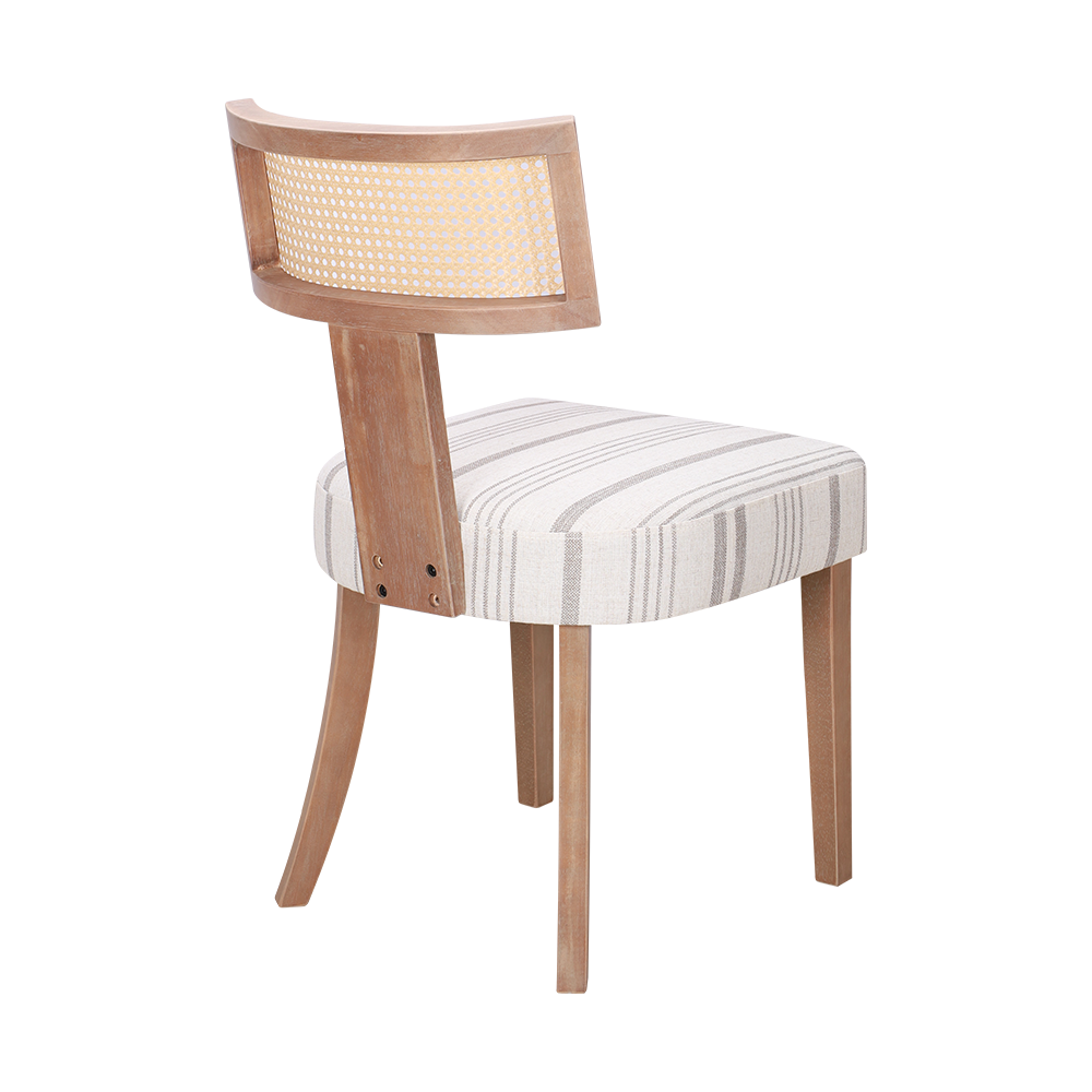 Chaise de salle à manger du coussin éponge en bois de caoutchouc