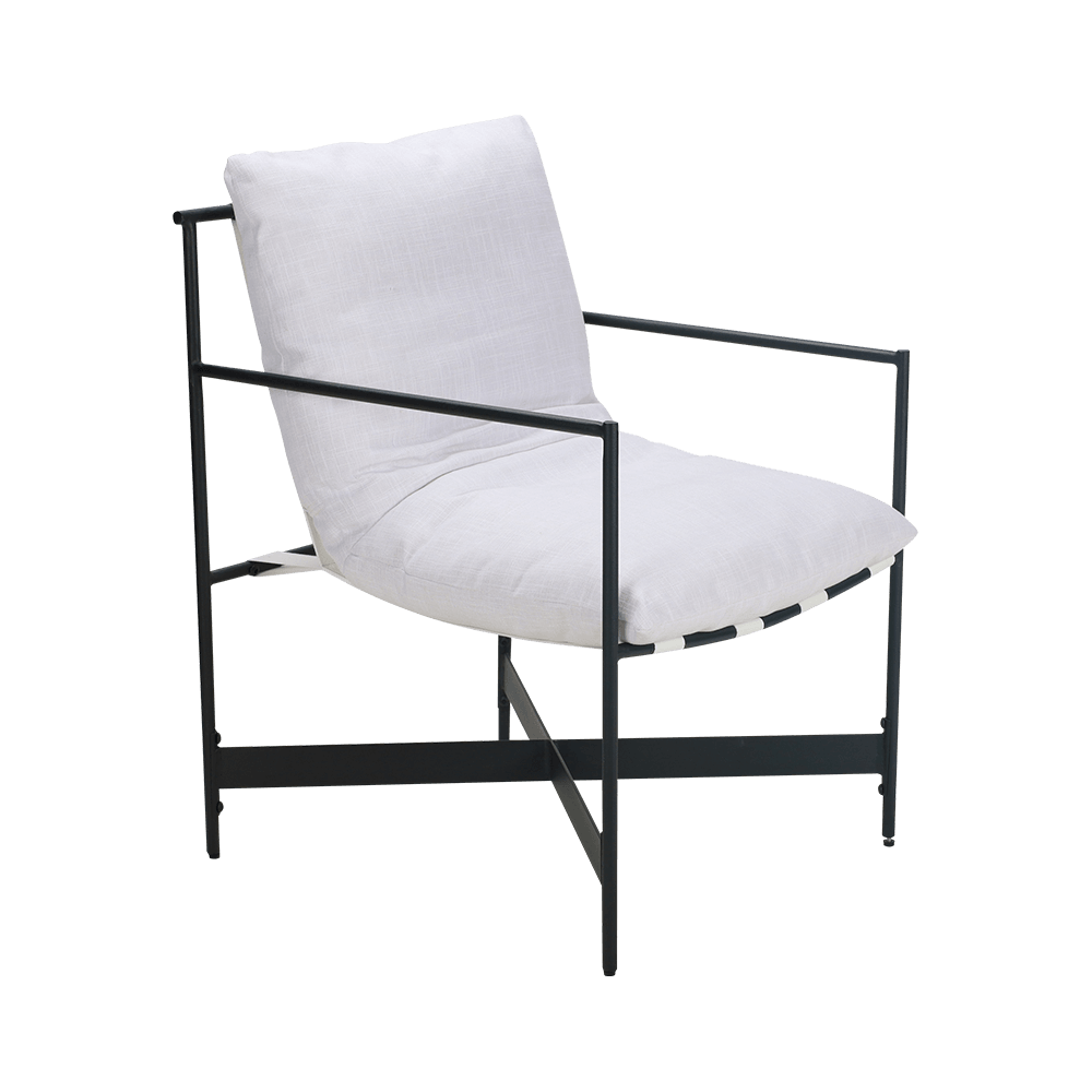 Chaise à manger en bois en caoutchouc en tissu blanc