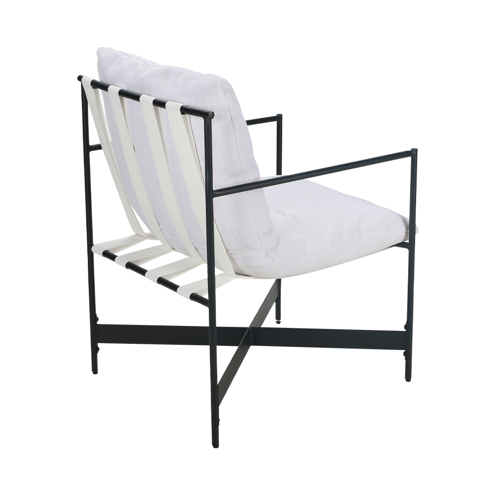 Chaise à manger en bois en caoutchouc en tissu blanc
