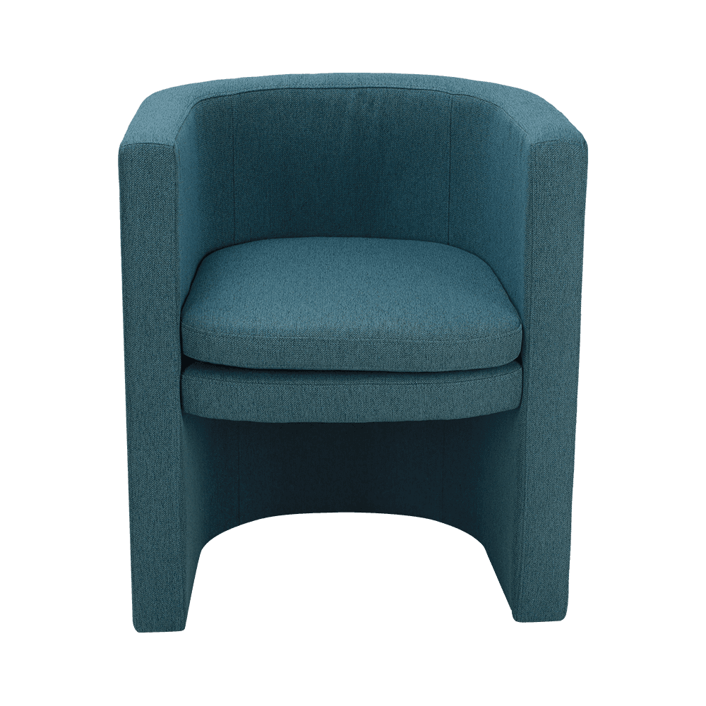 Chaise de repos en bois bleu marine