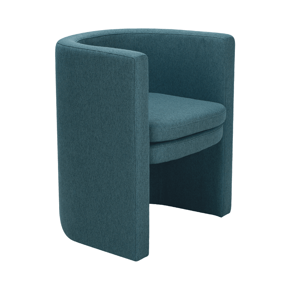 Chaise de repos en bois bleu marine