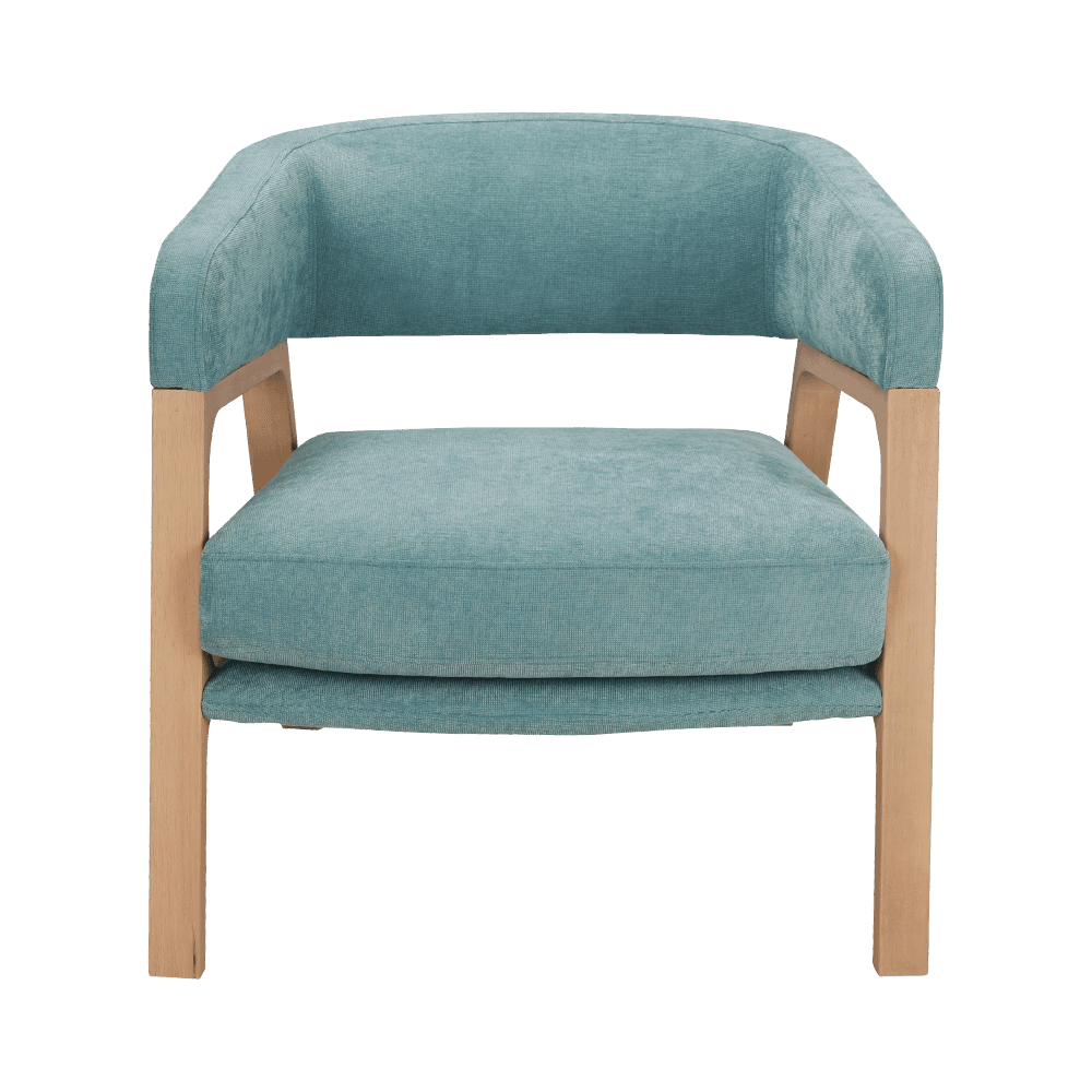 Chaise de repos en caoutchouc en bois de bois de caoutchouc