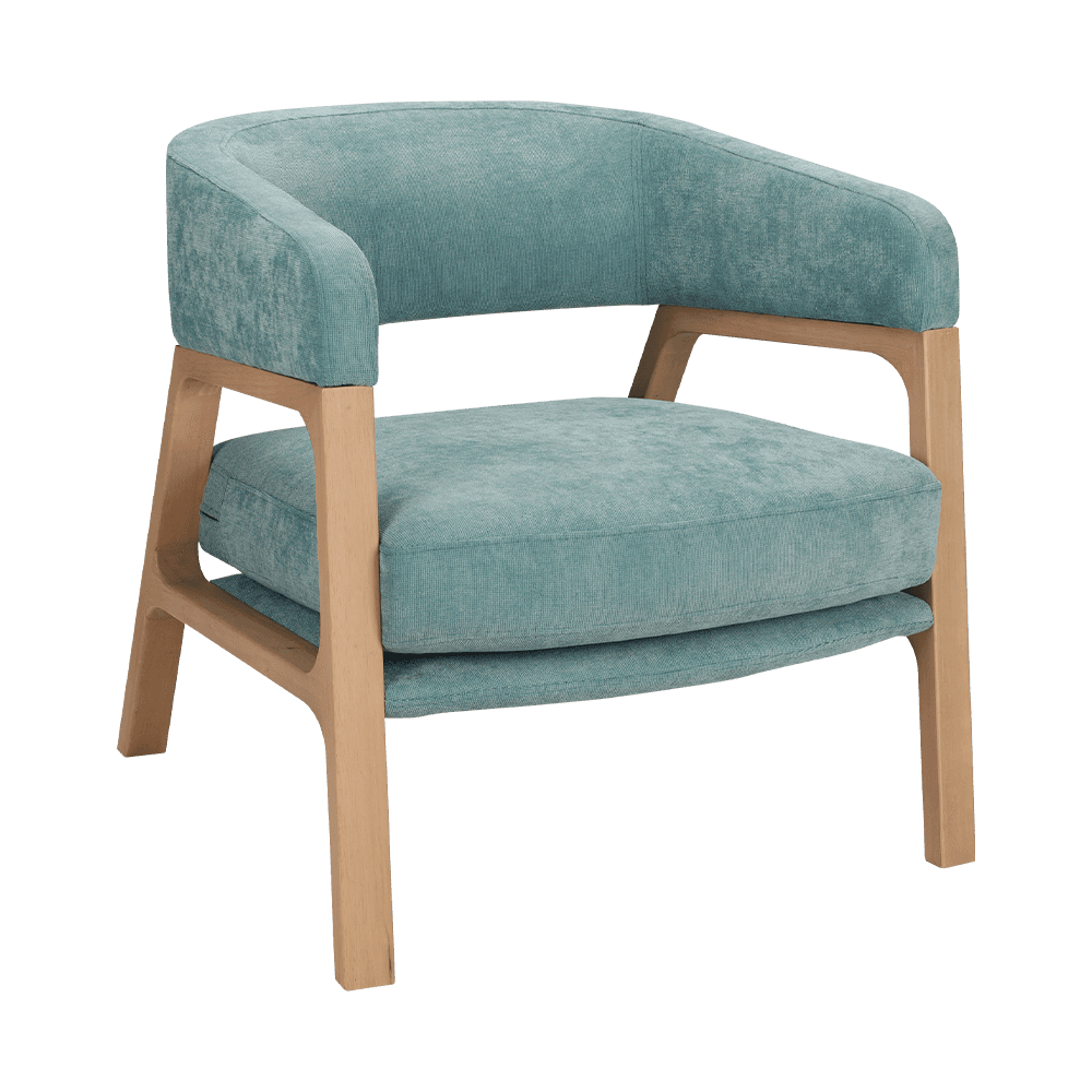 Chaise de repos en caoutchouc en bois de bois de caoutchouc