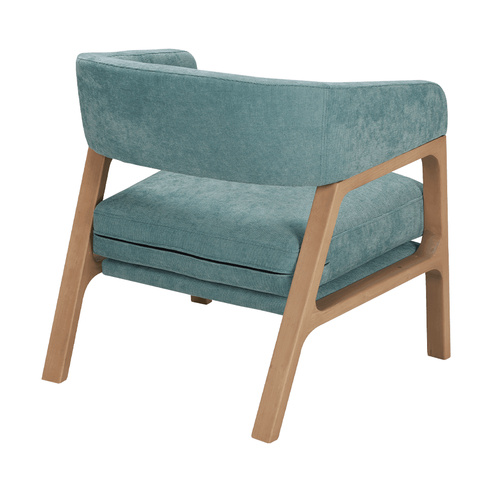 Chaise de repos en caoutchouc en bois de bois de caoutchouc