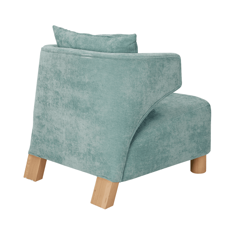 Chaise de salon unique avec des accoudoirs