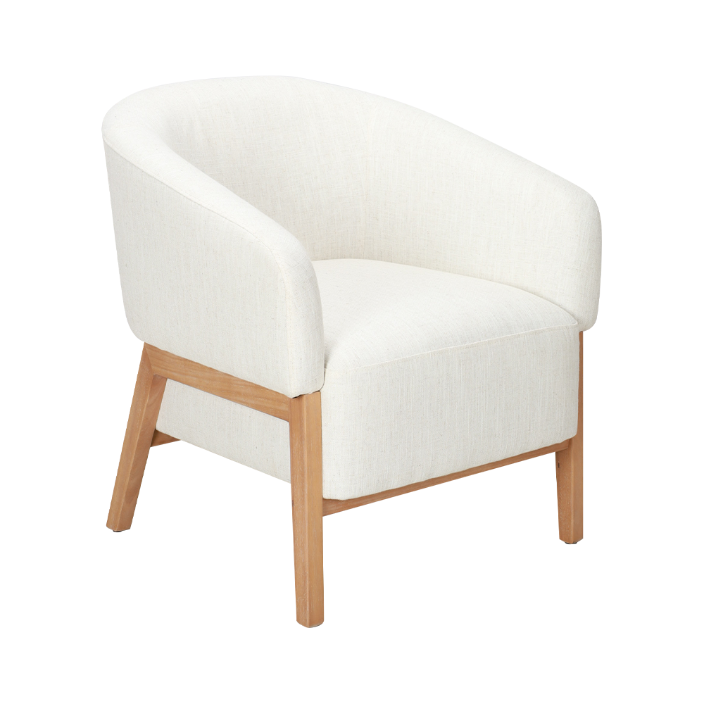 Chaise de salon de rebond à cadre en bois