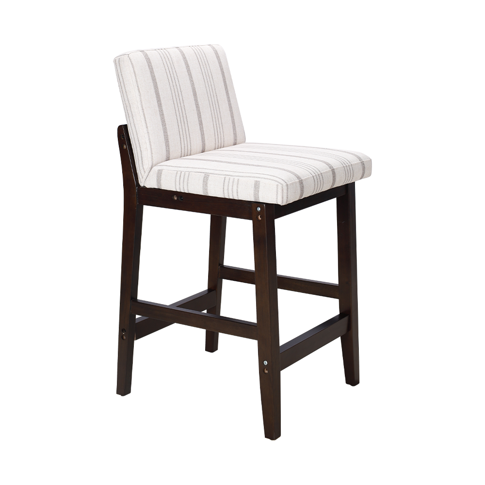 Pignes en bois massif avec chaise à manger du dossier