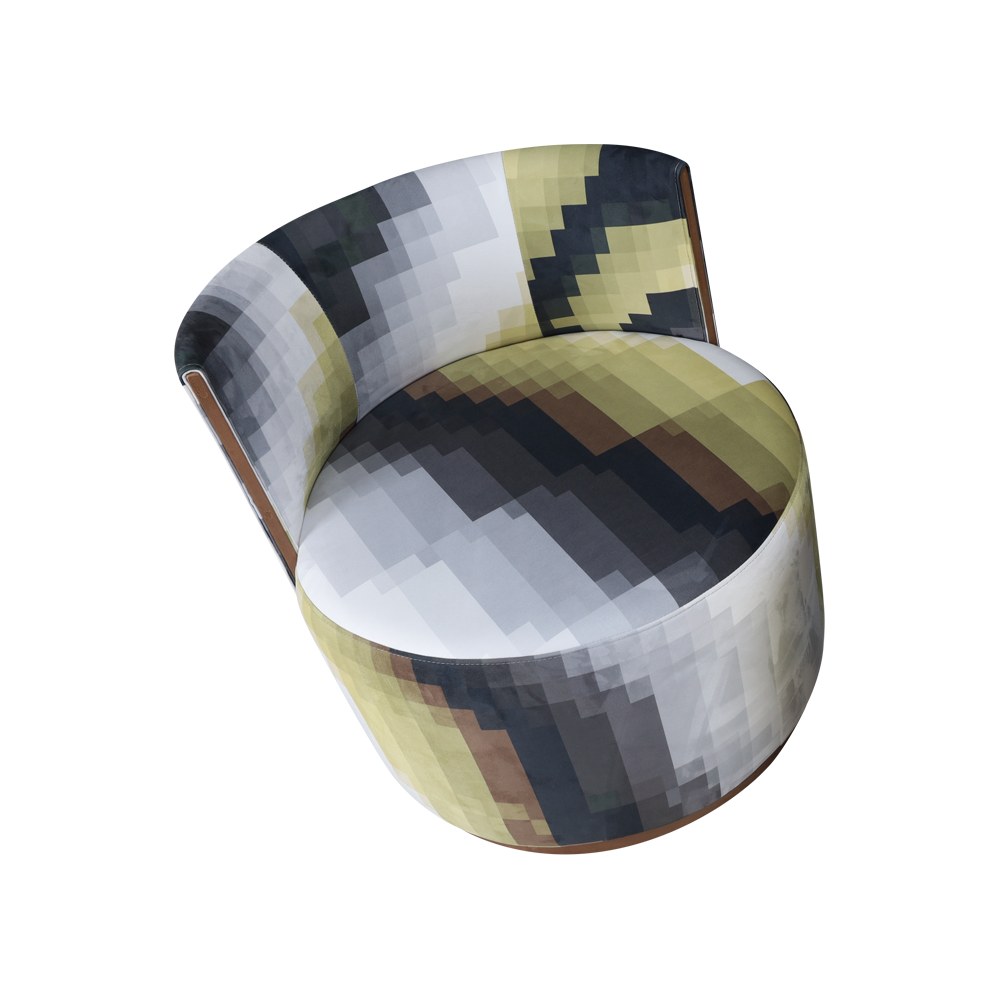 Chaise salon rond sans bras