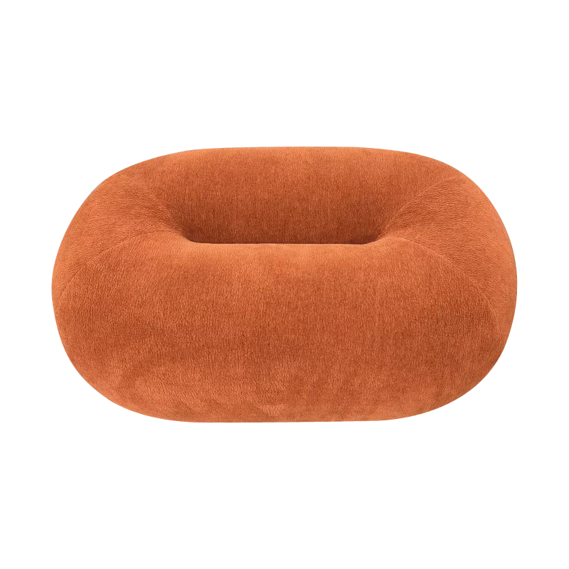Tissu de coussin de siège en mousse à mémoire orange marron
