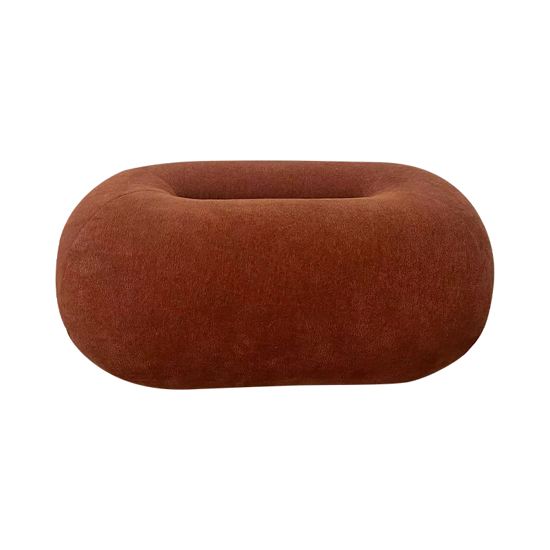 Tissu de coussin de siège en mousse à mémoire orange marron 