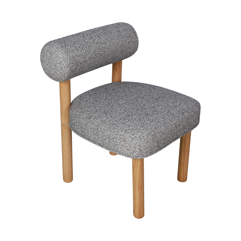 Chaise de salle à manger simple en bois massif massif